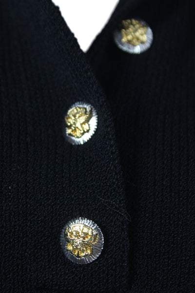 St John Womens Black Wool Blend Sweater Dress Size 8