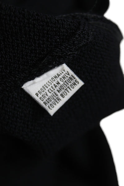 St John Womens Black Wool Blend Sweater Dress Size 8