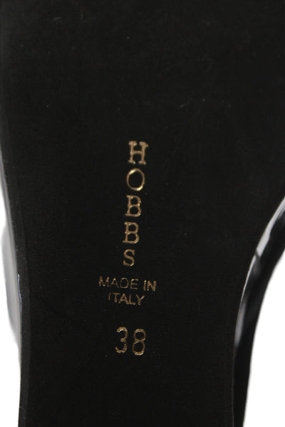 Hobbs London Womens Suede Open Platform Sandals Black Size 38 8