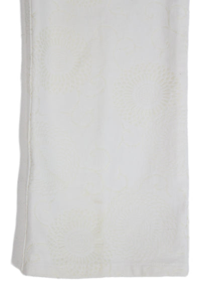 Versace Sport Womens White Geometric Straight Jeans Size 28