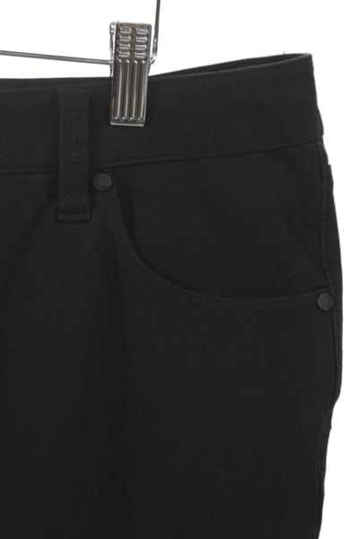 Liverpool Los Angeles Women Cropped Pants Black Cotton Size 14