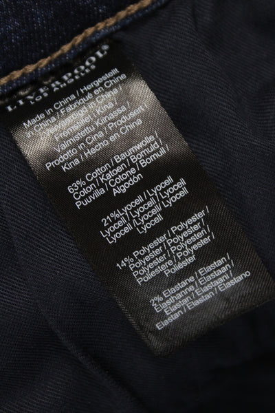 Liverpool Los Angeles Women Wide Leg Mid Rise Blue Jeans Size 14