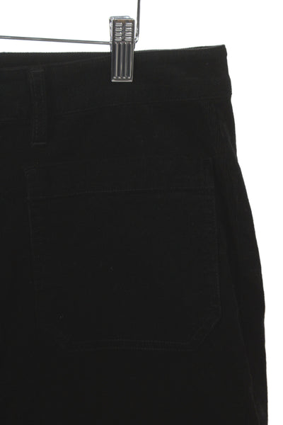 Liverpool Los Angeles Womens Cropped Black Pants Button Cotton Stretch Size 14