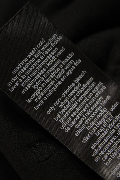 Liverpool Los Angeles Womens Cropped Black Pants Button Cotton Stretch Size 14