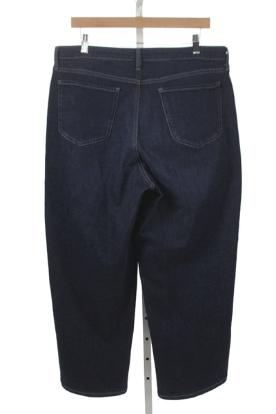 NYDJ Womens Straight Jeans Blue Mid-Rise Inseam 26 Cotton Blend Size 12