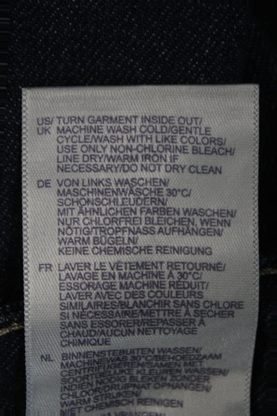 NYDJ Womens Straight Jeans Blue Mid-Rise Inseam 26 Cotton Blend Size 12