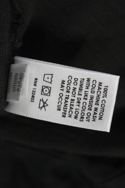 Cotton Citizen Womens Black Cotton Basic Tank Crew Neck Sleeveless Size S