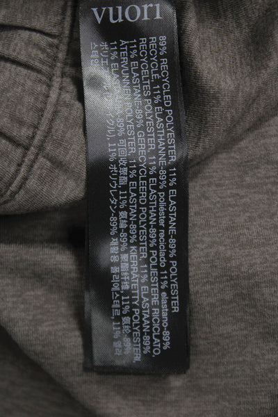 Vuori Womens Cropped Brown Pants Pull On Recycled Polyester Athleisure Size XL