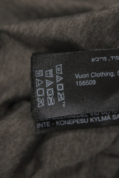 Vuori Womens Cropped Brown Pants Pull On Recycled Polyester Athleisure Size XL
