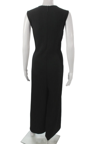 COS Women Black Sleeveless Jumpsuit Round Neck Polyester Size S