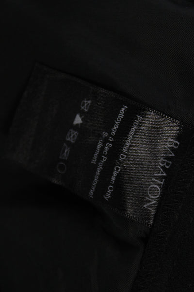 Babaton Womens Black Cropped Pants Triacetate Size 2