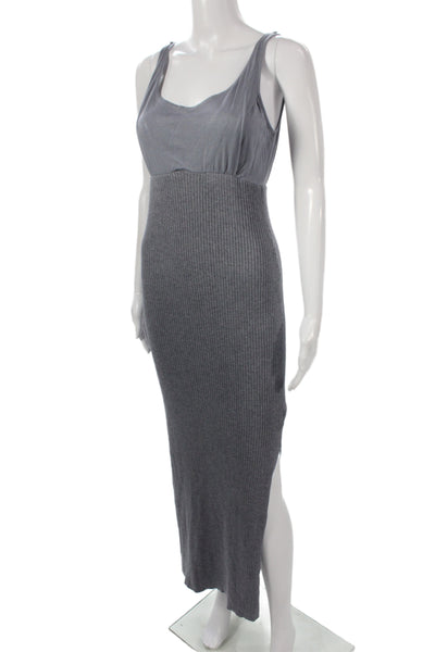 Seraphine Womens Maternity Bodycon Dress Gray Sleeveless Size 4