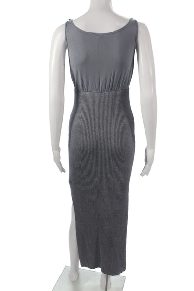 Seraphine Womens Maternity Bodycon Dress Gray Sleeveless Size 4