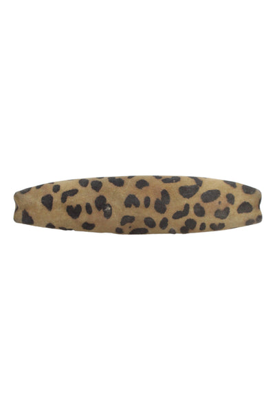 Lauren Merkin Womens Suede Animal Print  Clutch Brown Size Small