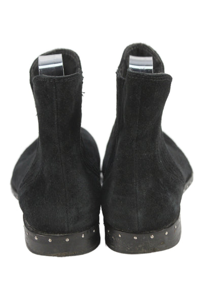 Rebecca Minkoff Women's Suede Studded Ankle Boots Black Size 8