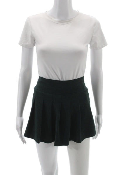 Vuori Womens Athletic Green Pull On Short Skort Recycled Polyester Size XS