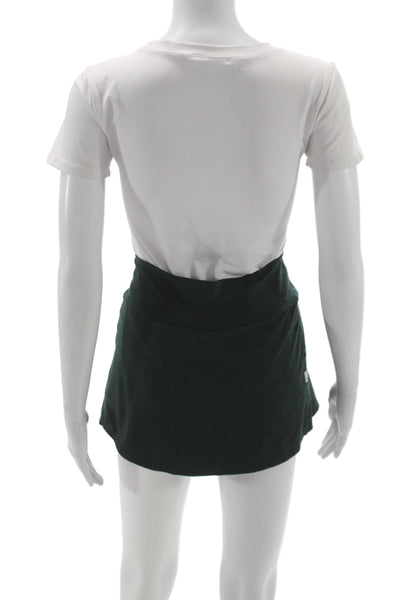 Vuori Womens Athletic Green Pull On Short Skort Recycled Polyester Size XS