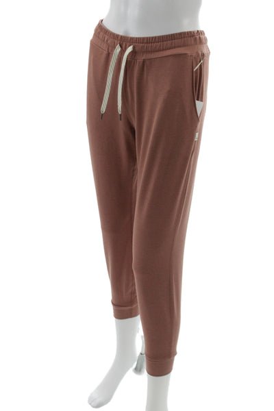 Vuori Womens Cropped Pants Brown Drawstring Athleisure Size XS