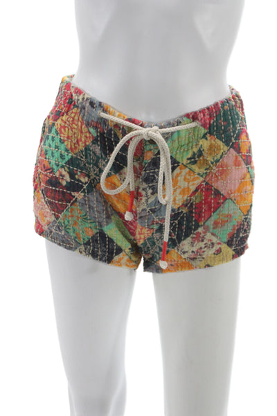Free People Womens Hot Pants Patchwork Multicolor Size 0