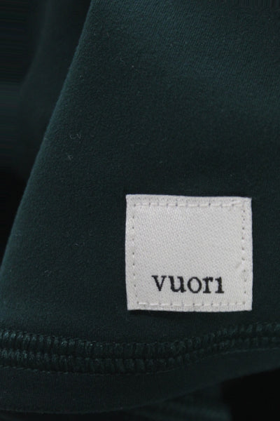 Vuori Womens Basic Tank Athletic Scoop Neck Green Polyester Size XS