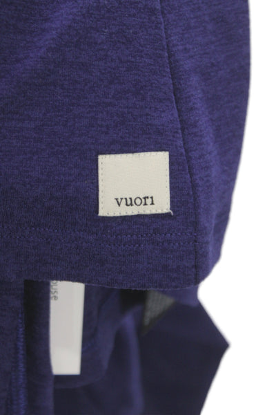 Vuori Womens Basic Purple Crew Neck Long Sleeve Tee Size XS