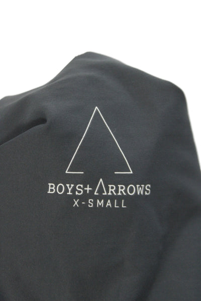 Boys + Arrows Womens Sleeveless Blouse Black Nylon Round Neck Solid Size XS