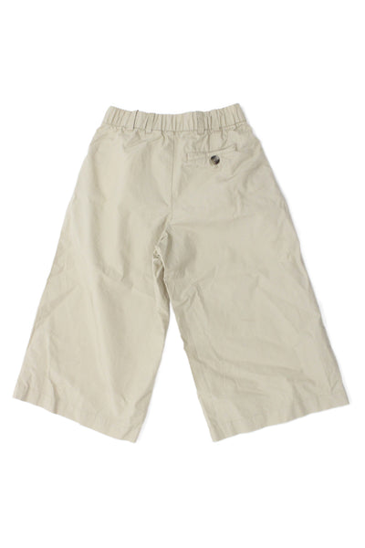 Gap x Doen Boys Zipper Fly Wide Leg Chino Pants Brown Cotton Size 4
