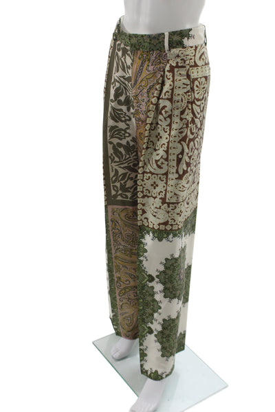 Zara Women Multicolor Paisley Dress Pants Polyester Size XS