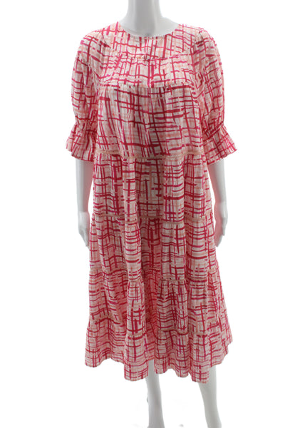Merlette Womens Trapeze Swing Dress Multicolor Cotton Size S