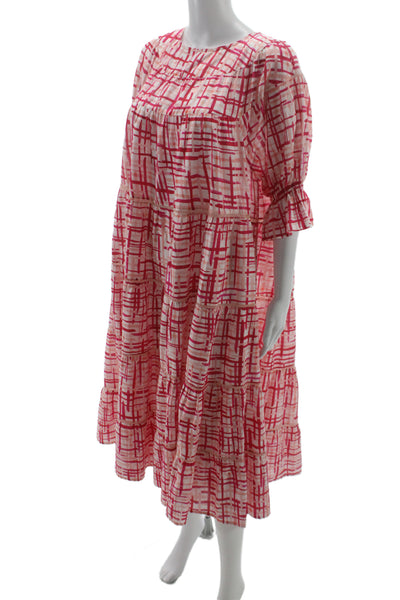 Merlette Womens Trapeze Swing Dress Multicolor Cotton Size S