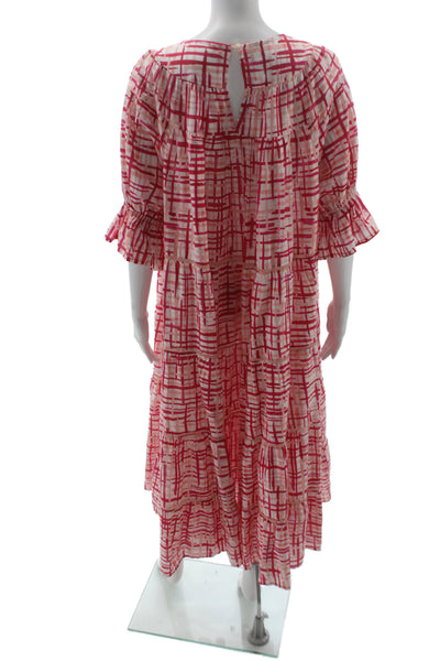 Merlette Womens Trapeze Swing Dress Multicolor Cotton Size S