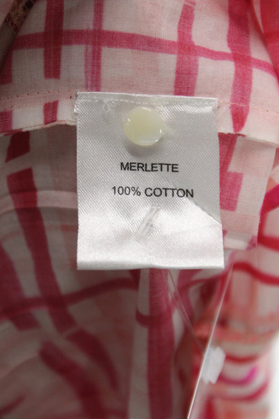 Merlette Womens Trapeze Swing Dress Multicolor Cotton Size S