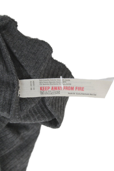 Intimately Free People Women Basic Gray Scoop Neck Rayon Tank Size XS