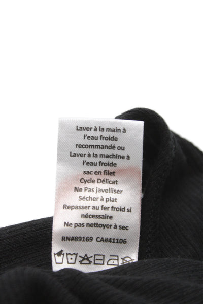 ATM Womens Basic Modal Scoop Neck Sleeveless Tank Black Classic Size S