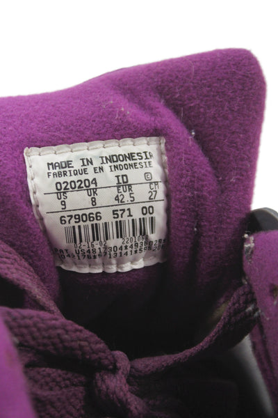 Nike Mens Air Trainers III B Mid Top Sneakers Shoes Purple Yellow Size 9