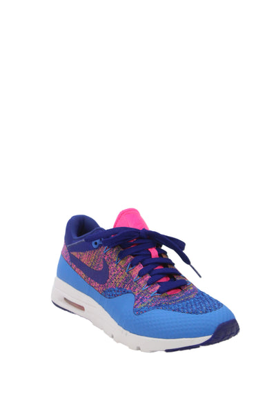 Nike Womens Air Max 1 Ultra Flyknit Sneakers Shoes Blue Size 8.5