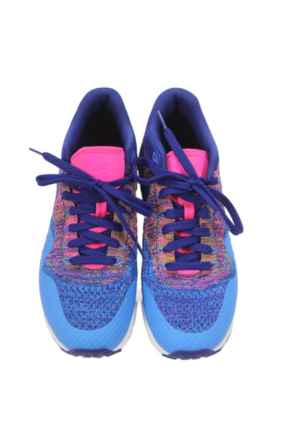 Nike Womens Air Max 1 Ultra Flyknit Sneakers Shoes Blue Size 8.5