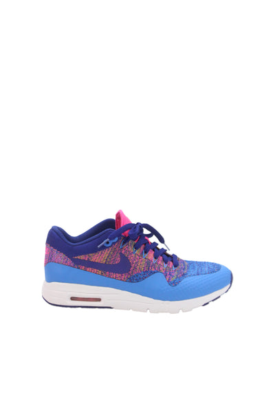 Nike Womens Air Max 1 Ultra Flyknit Sneakers Shoes Blue Size 8.5