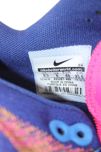 Nike Womens Air Max 1 Ultra Flyknit Sneakers Shoes Blue Size 8.5