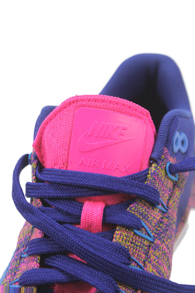 Nike Womens Air Max 1 Ultra Flyknit Sneakers Shoes Blue Size 8.5