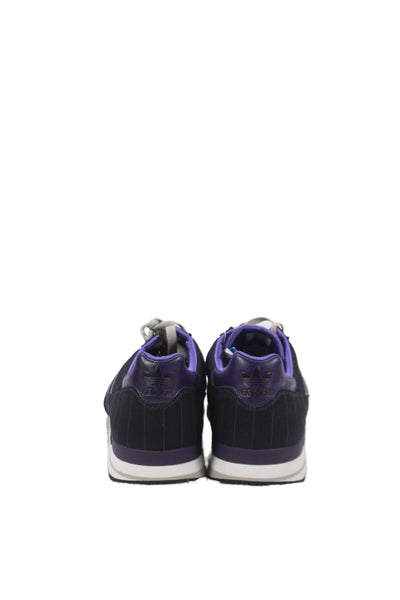 Adidas Womens ZX 500 M Striped Low Top Sneakers Shoes Black Purple Size 8.5
