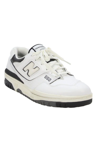 New Balance Mens Leather Golf Sneakers Shoes White Size 8.5