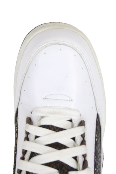 Nike Mens Air Python High Top Sneakers Shoes White Brown Size 8.5