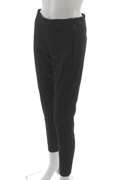 Banana Republic Women Ankle Pants Black Cotton Zip Inseam 27 Size 2