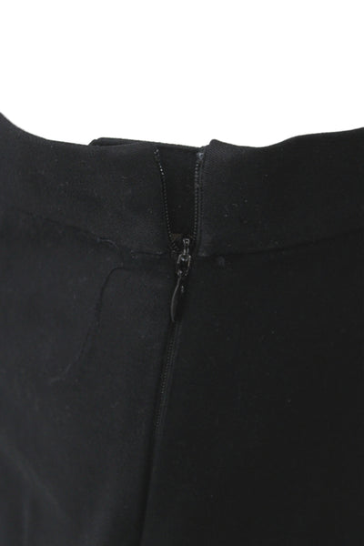 Banana Republic Women Ankle Pants Black Cotton Zip Inseam 27 Size 2