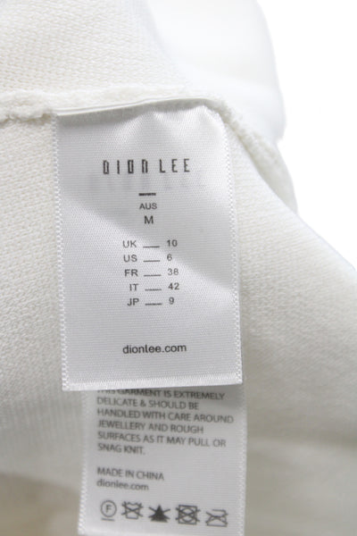 Dion Lee Womens White Rayon V-Neck Camisole Sleeveless Size M