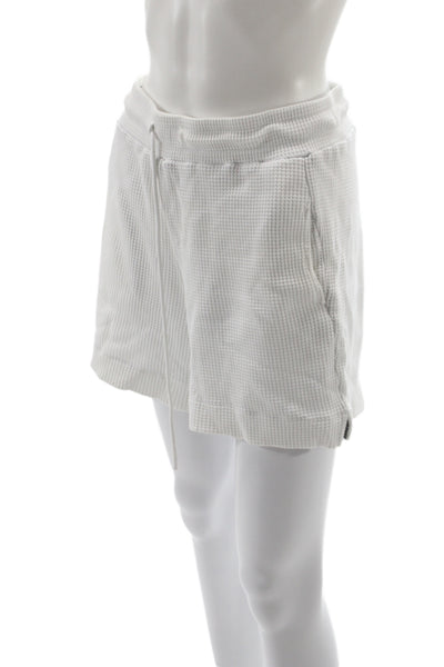 Cotton Citizen Womens White Sweatpants Shorts Drawstring Beach Size M