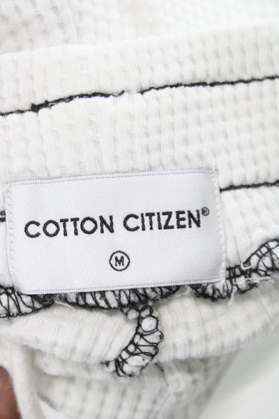 Cotton Citizen Womens White Sweatpants Shorts Drawstring Beach Size M