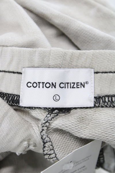 Cotton Citizen Women Beige Tie Dye Cotton Jogger Pants Drawstring Size L