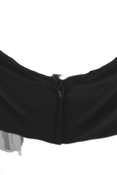 Zoey Grey Womens Cropped Tank Black Sweetheart Neckline Sleeveless Size 10